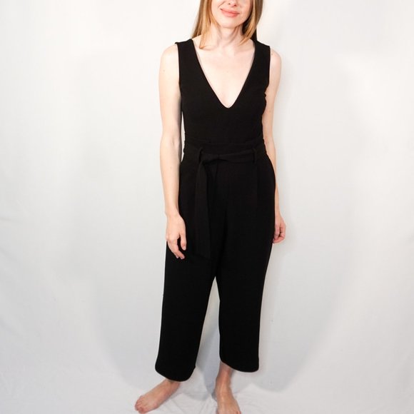 ANTHROPOLOGIE Sleeveless Belted Jumpsuit NWOT - Picture 7 of 7